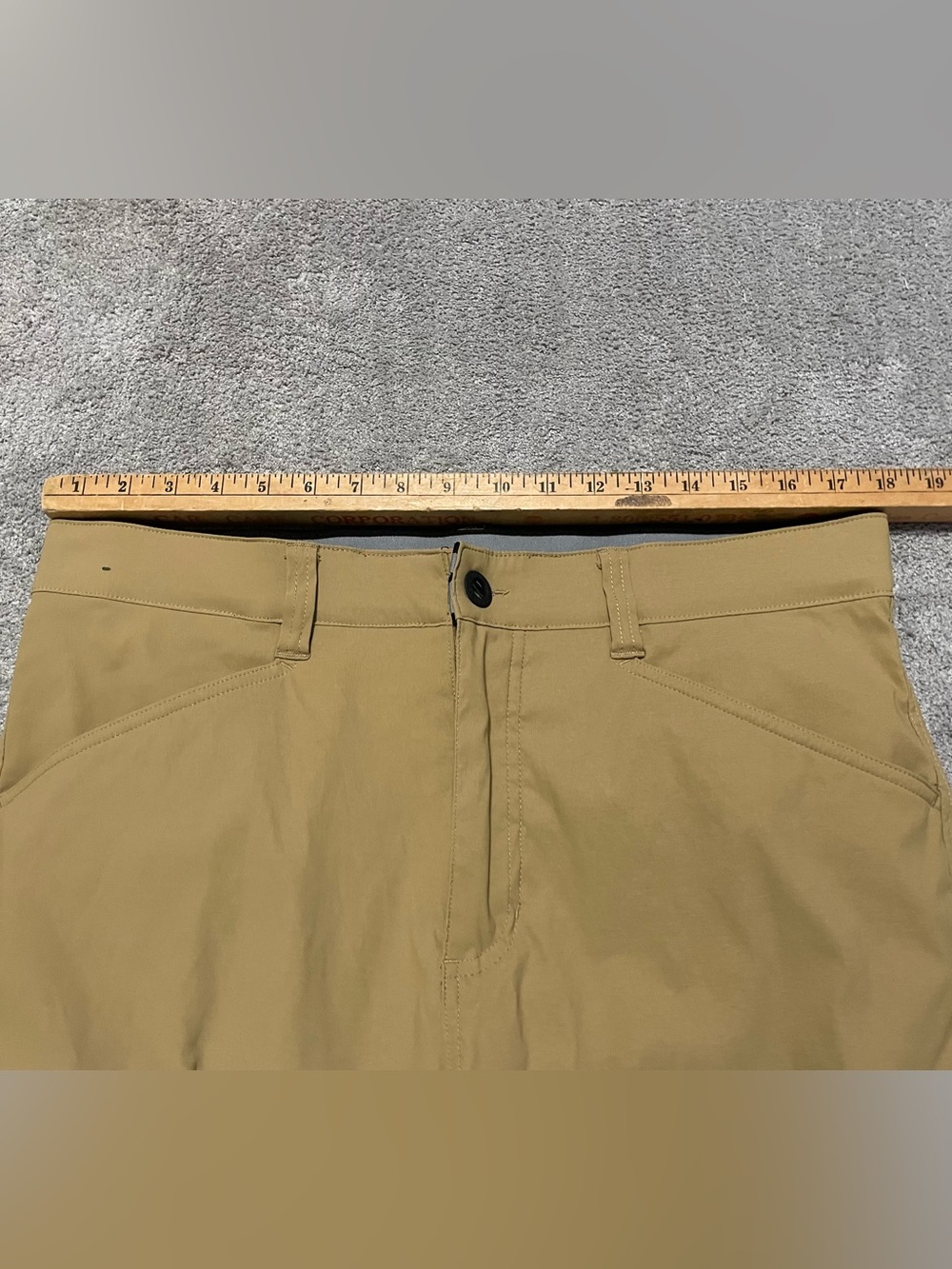Orvis Tech Pants Mens 36x30 Walnut Water Repellent Stretch Hiking 1716851 - Picture 10 of 16